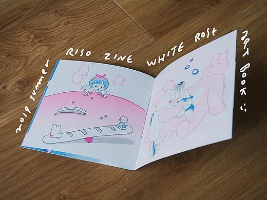 《WHITE ROSE》Riso zine