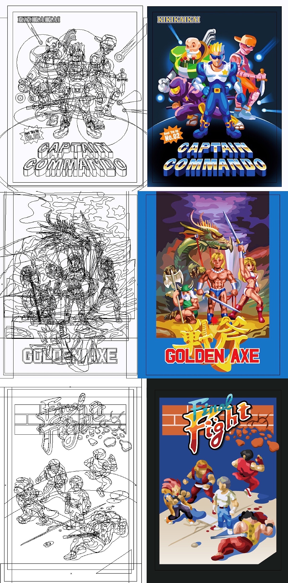 横版过关游戏海报重绘（图ZMjk1NjQ3MDYw） - 创作习作 - 站酷设计师kikikaikai原创素材 - 站酷ZCOOL