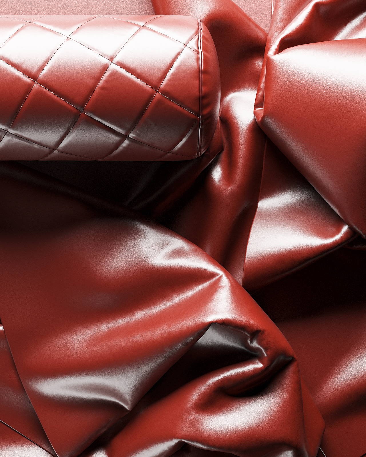 多种样式皮革材质渲染