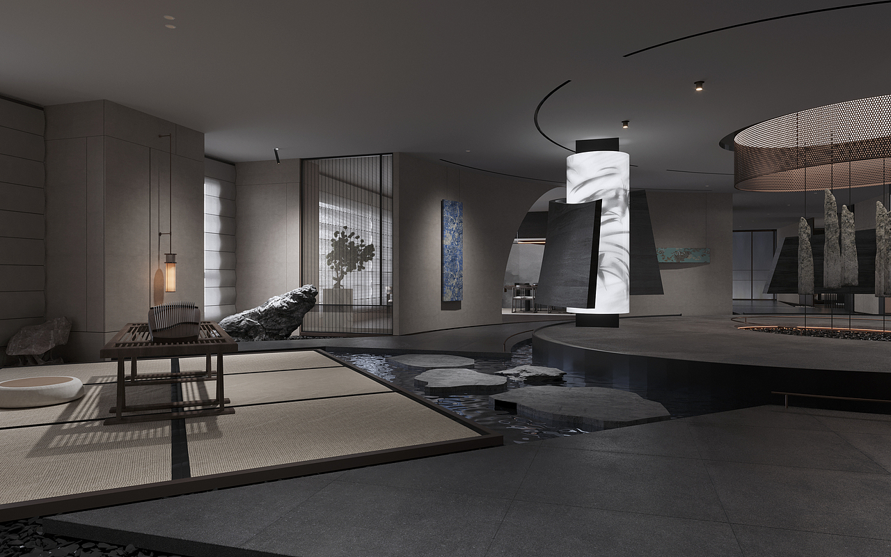 南京柏林家居茶空间会所（图ZMzQyMTI4NjA4） - 酒店餐饮设计 - 站酷设计师QlHudesign原创素材 - 站酷ZCOOL