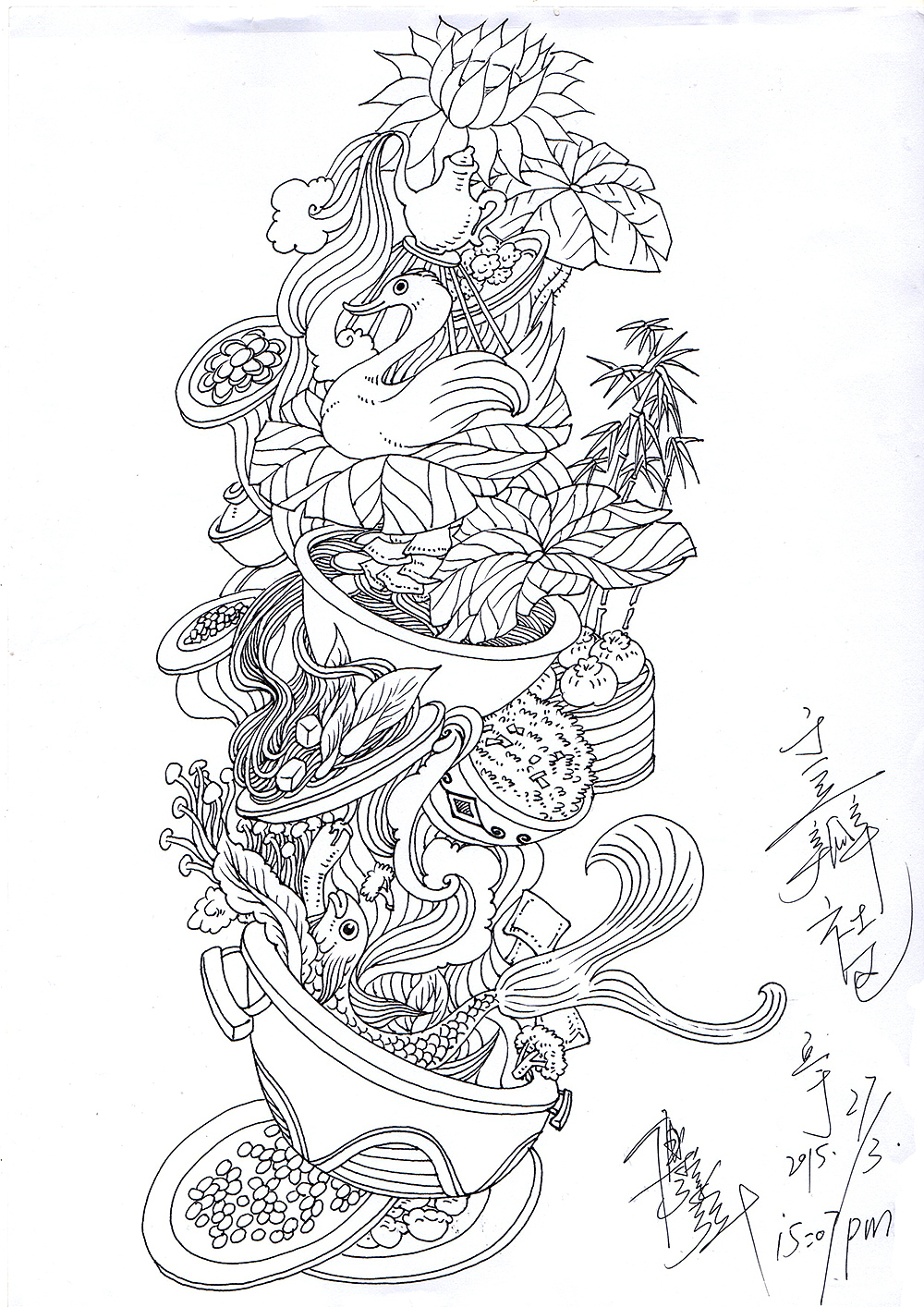 2015新书手稿扫描（图ZMjYyOTQ2Njg=） - 绘画 - 站酷设计师傅淳强画者之旅原创素材 - 站酷ZCOOL