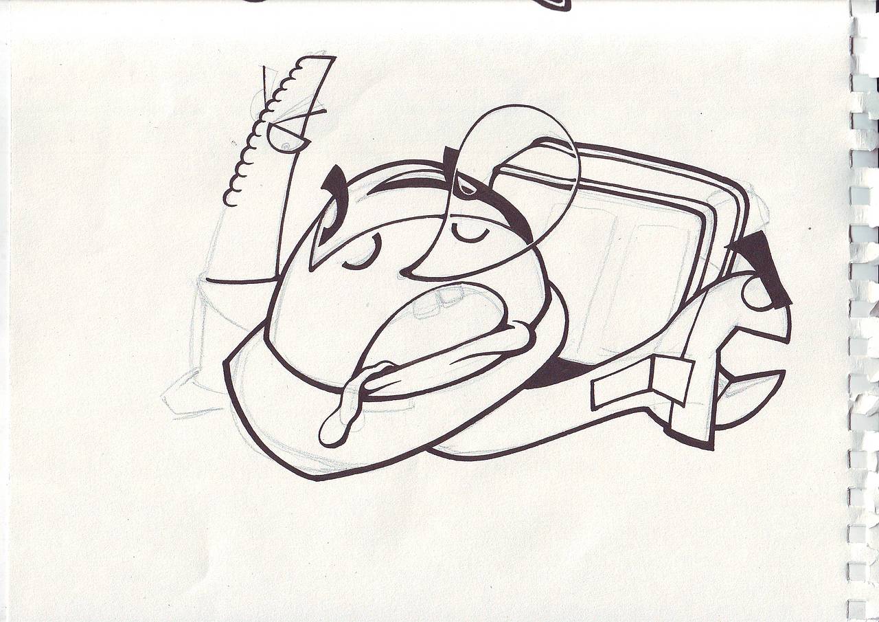 纸上涂鸦小作 4幅 过程图（图ZMTY4Njg2NTY=） - 绘画 - 站酷设计师傅淳强画者之旅原创素材 - 站酷ZCOOL