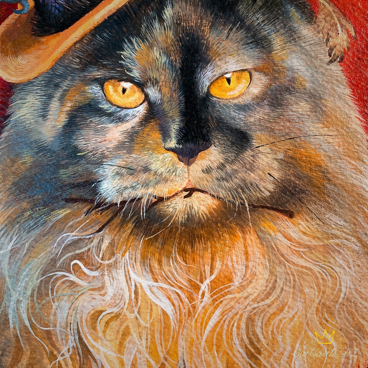 缠枝飞龙朋克缅因猫