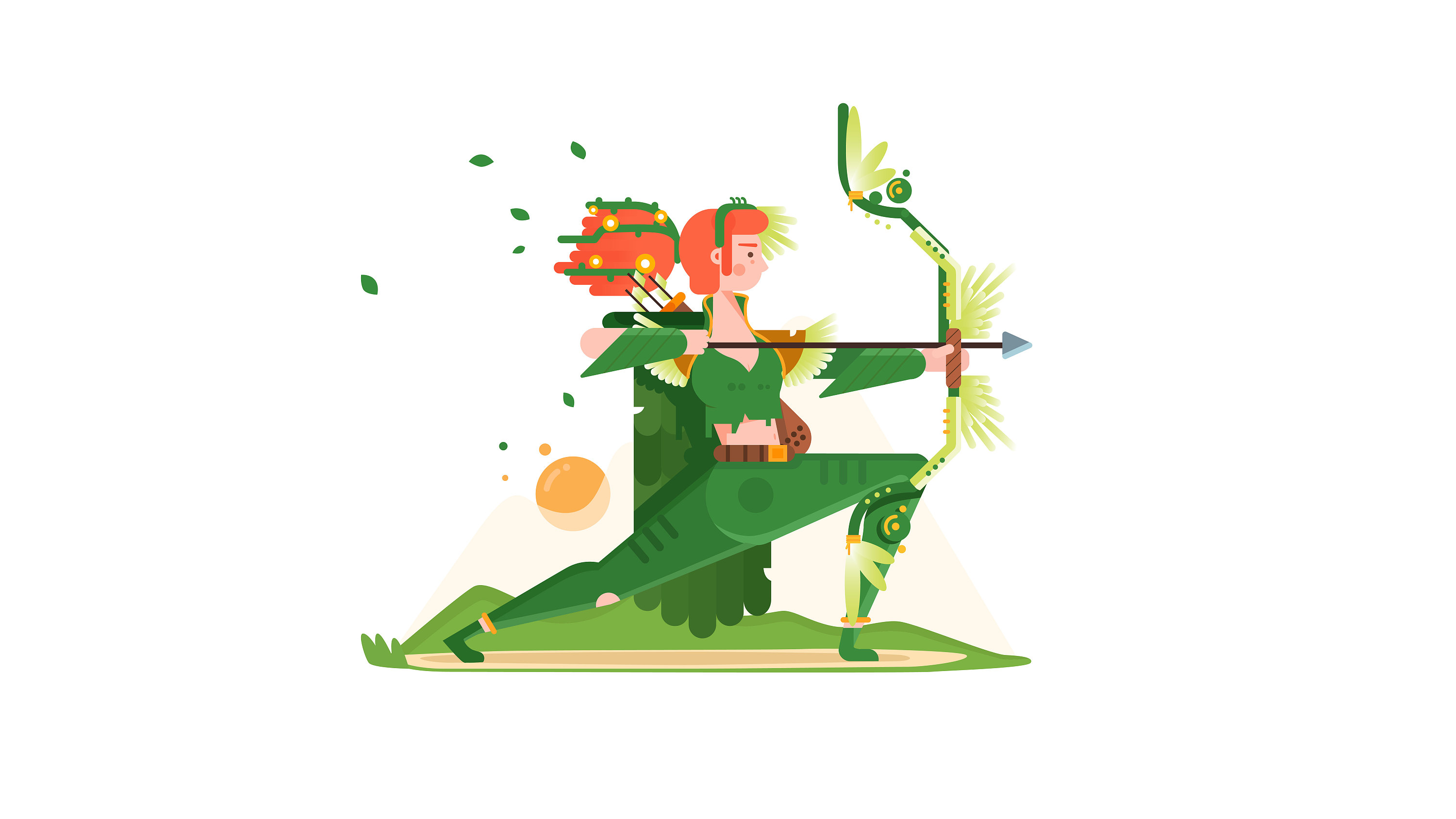 dota2 windrunner风行者|插画|创作习作|山野栗子 - 原创作品 - 站酷