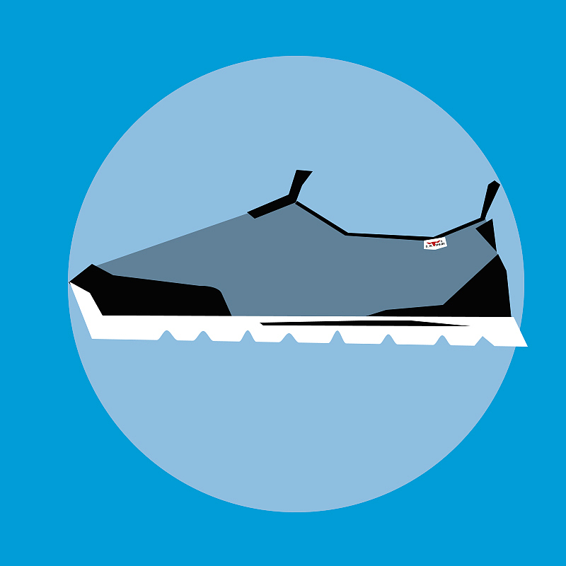 plover和公牛世家男鞋的卡通绘制