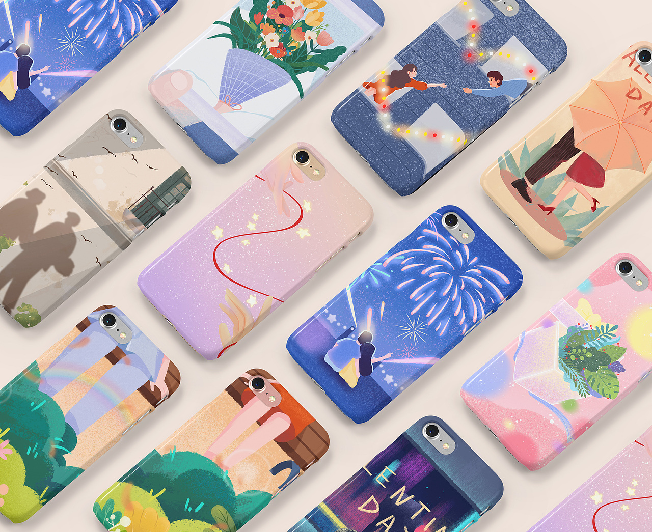 情人节系列插画