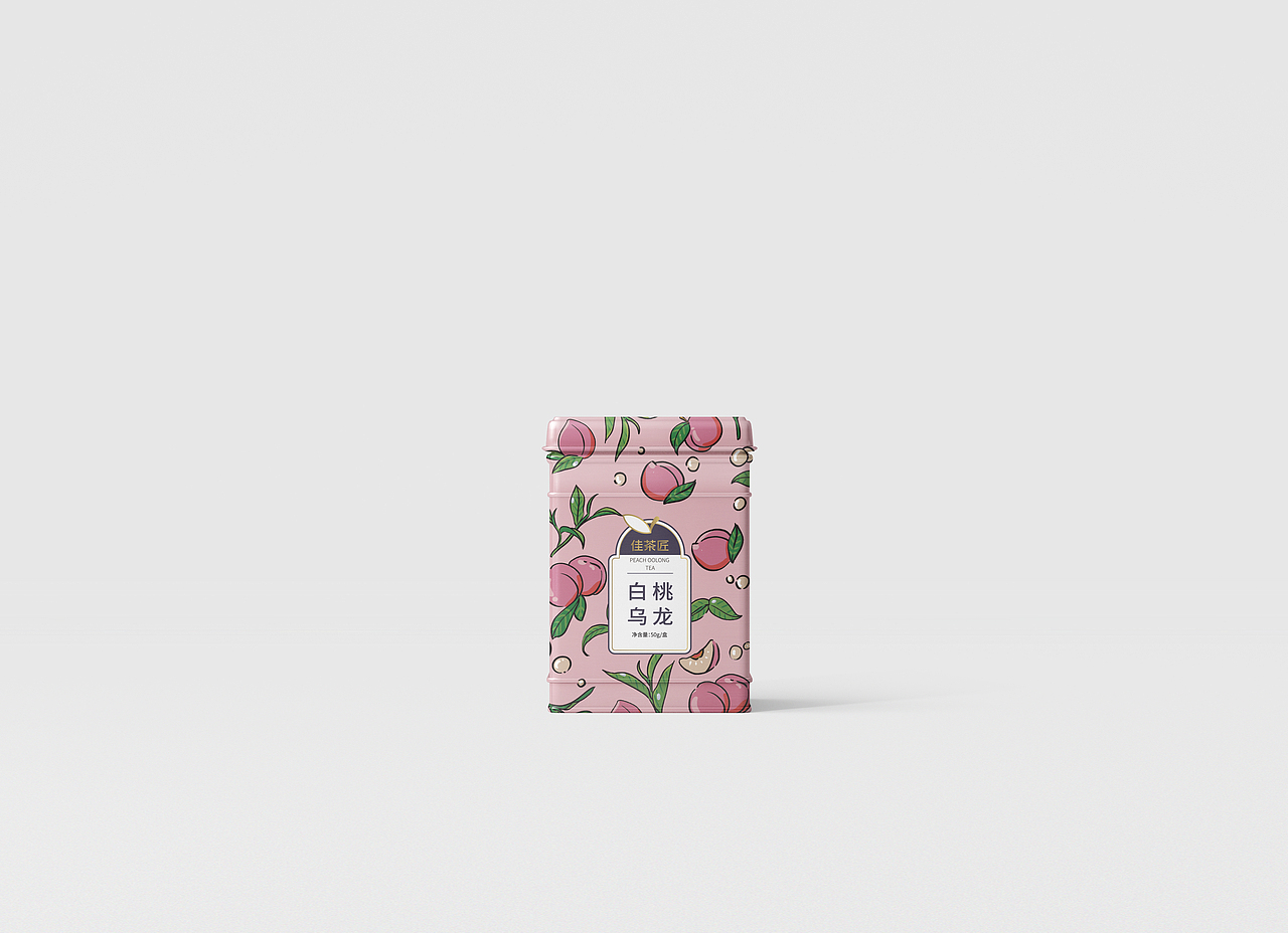 阿柒设计x蜜桃乌龙茶包装设计