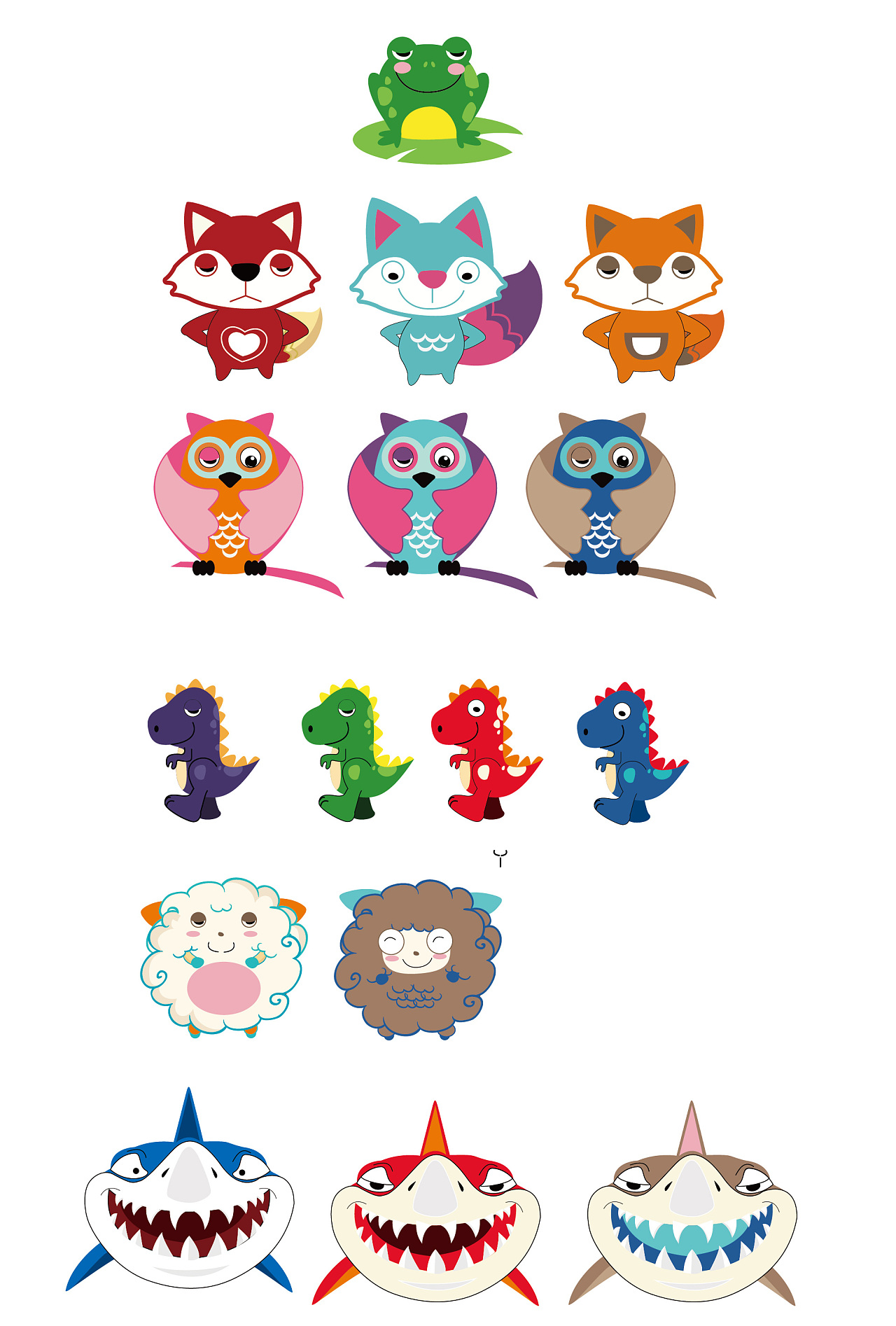 小小动物排排站 稍息~~立正!