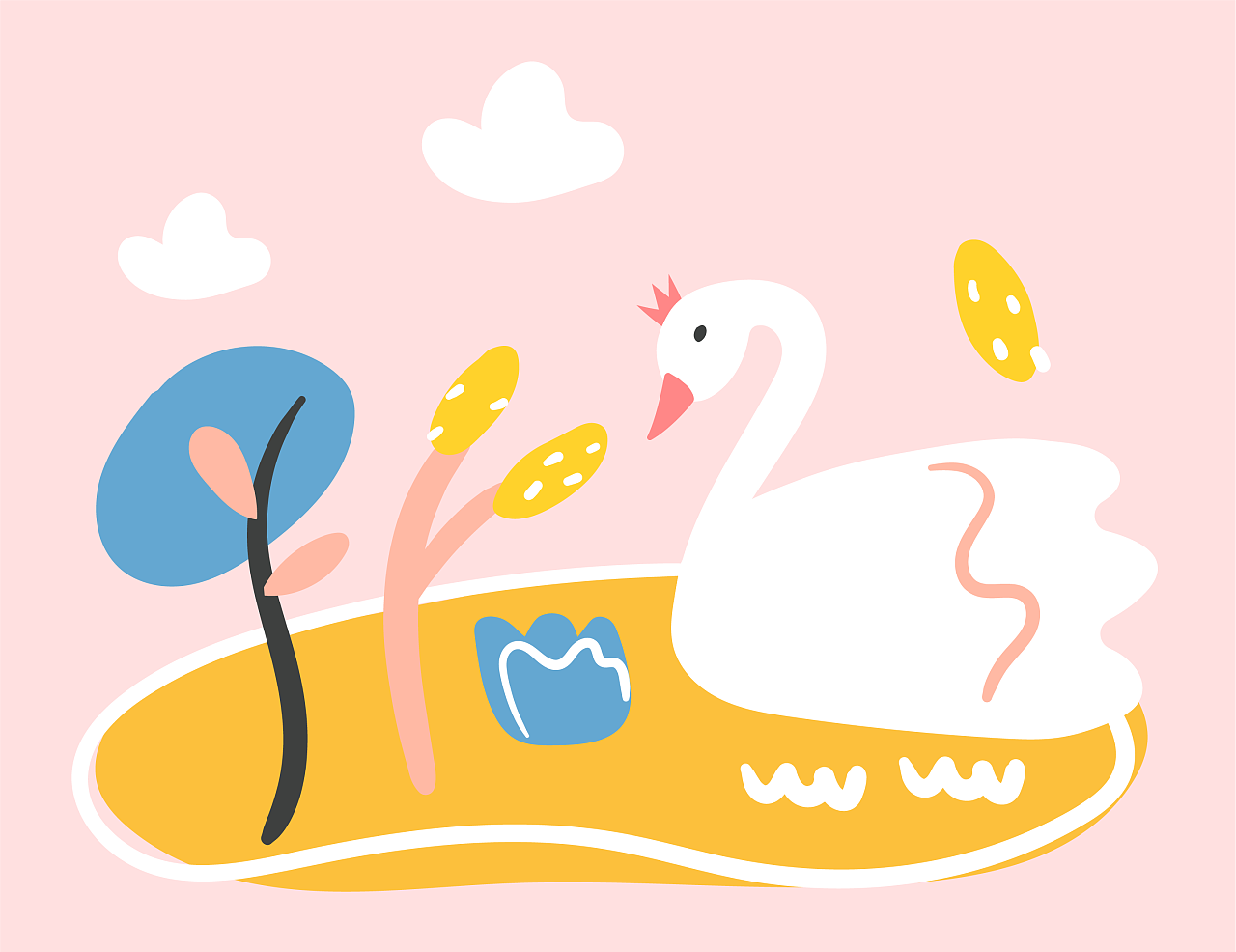 母婴产品印刷可爱卡通风格图案