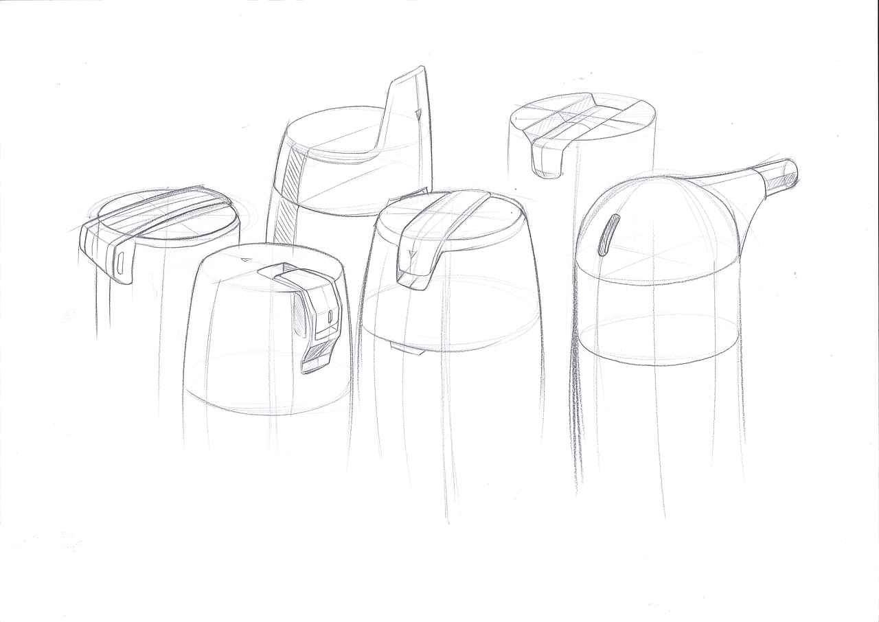 工业设计手绘之吓JX画的线稿形体