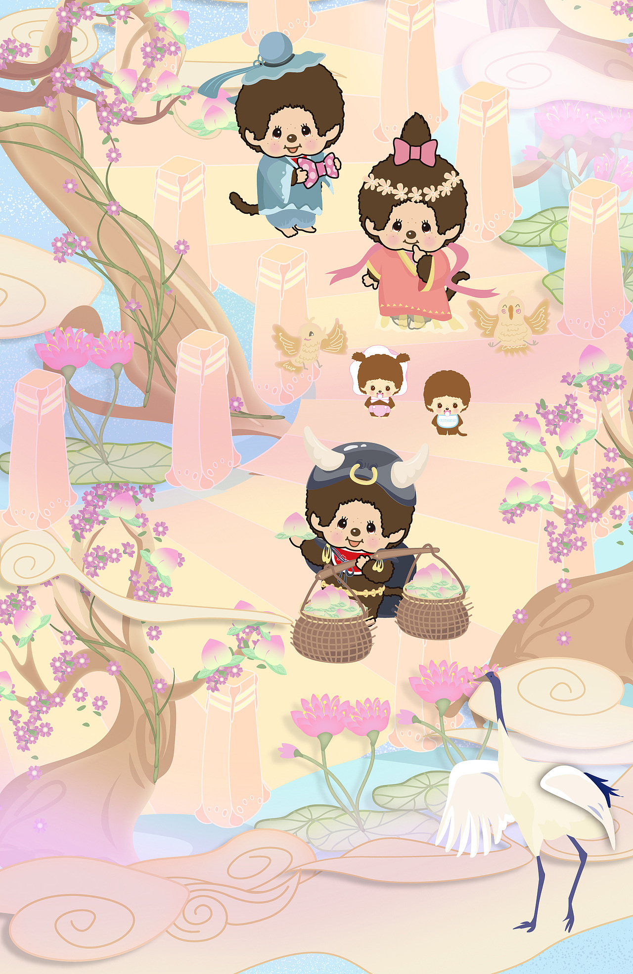Monchhichi萌趣趣之2019七夕（图ZMTY5Mjg1OTky） - 电商 - 站酷设计师Higaliki原创素材 - 站酷ZCOOL