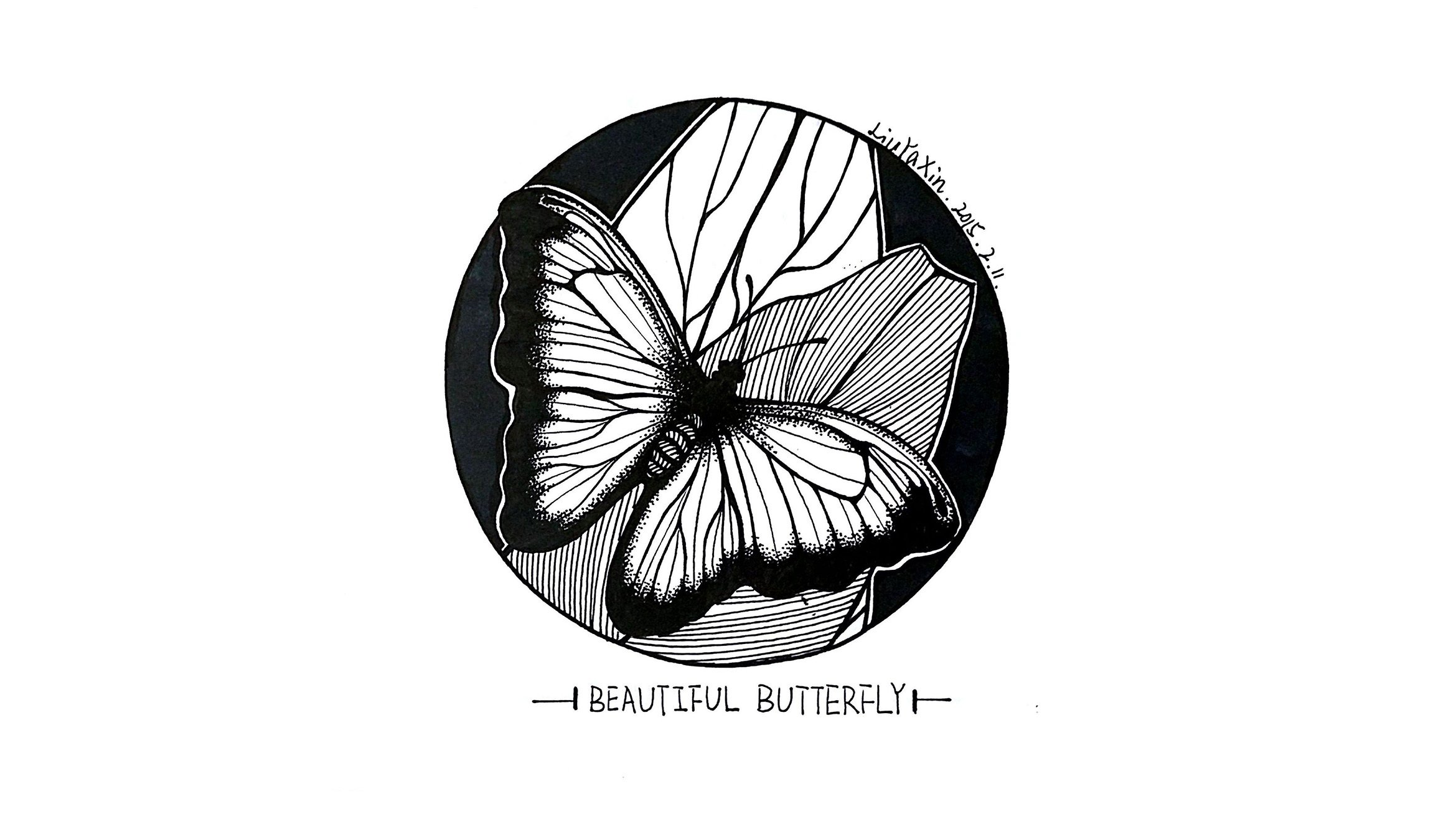 蝴蝶-黑色（实） - 优动漫 动漫创作支援平台