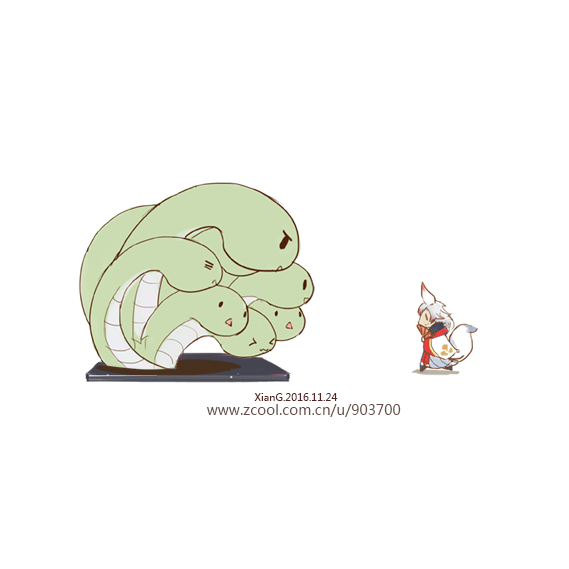 最近画的式神们一（图ZNjYzNzE3NTY=） - 商业插画 - 站酷设计师冬眠的熊V原创素材 - 站酷ZCOOL