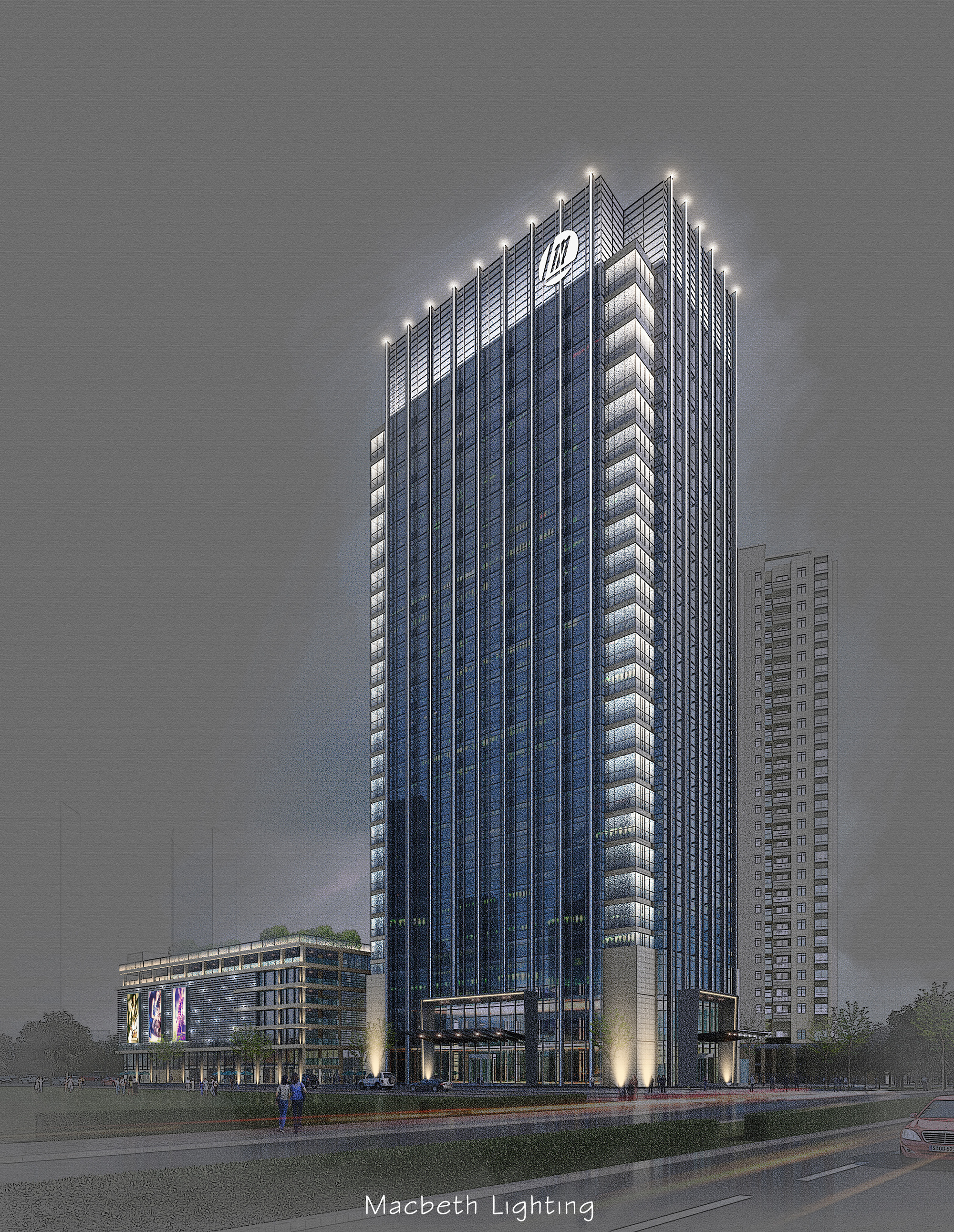 某映月 商业&住宅夜景灯光项目|空间|建筑设计|麦克白先桑 - 原创作品