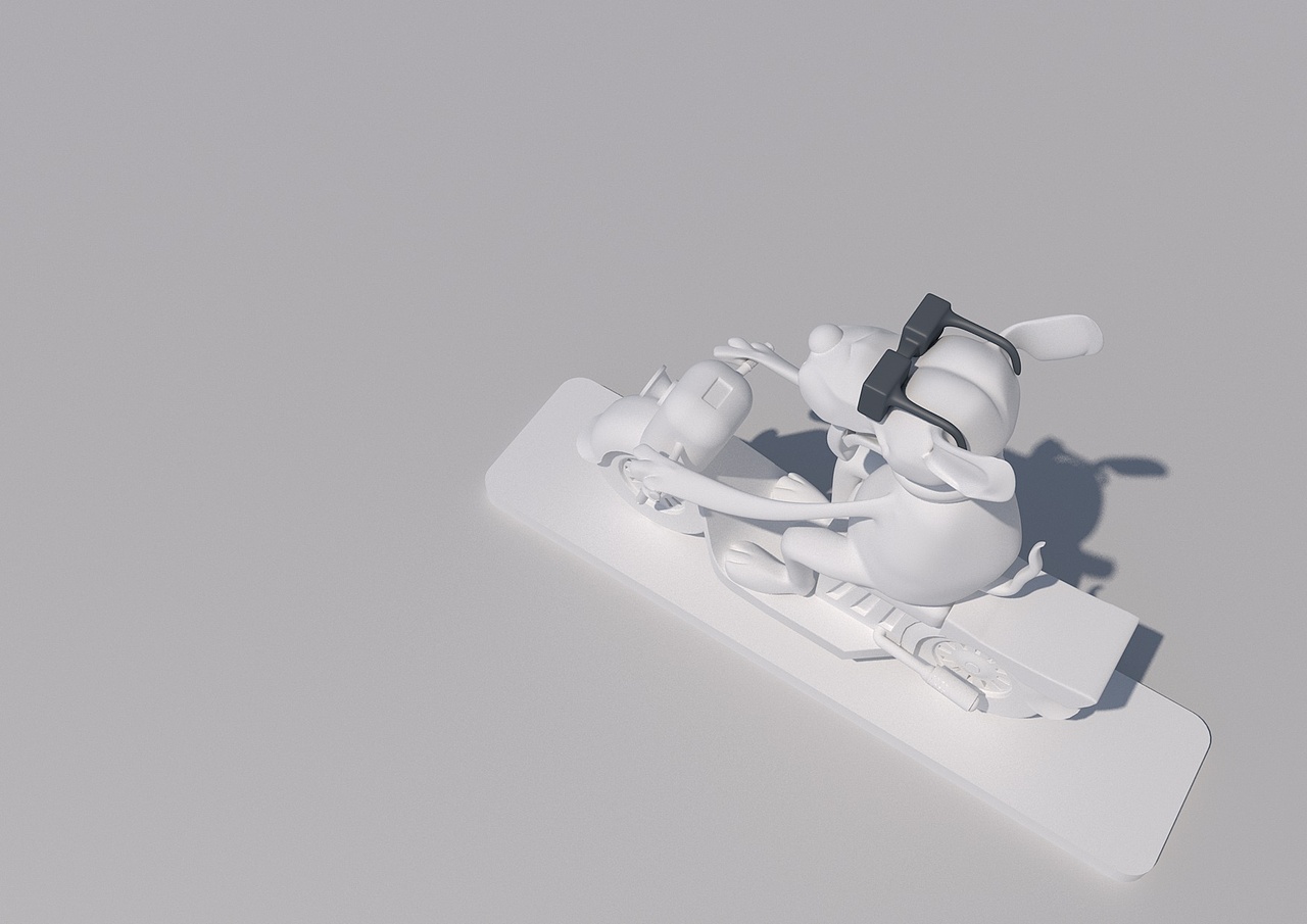 創(chuàng)意C4D模型 騎著摩托的狗狗（圖ZOTMyNTc5MjQ=） - 其他三維 - 站酷設(shè)計(jì)師黃夢(mèng)丶云南原創(chuàng)素材 - 站酷ZCOOL