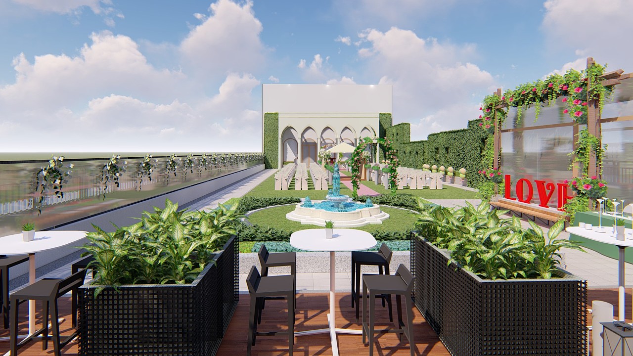 佛山九江客运站场地屋顶花园方案(婚礼布景)