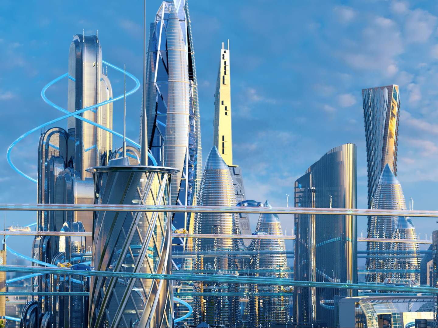 科幻城市|三维|建筑/空间|星辰sky - 原创作品 - 站酷 (ZCOOL)
