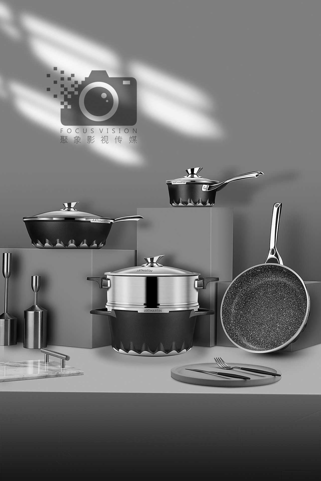 不锈钢锅拍摄 精修|摄影|产品摄影|聚象影视传媒 - 原创作品 - 站酷