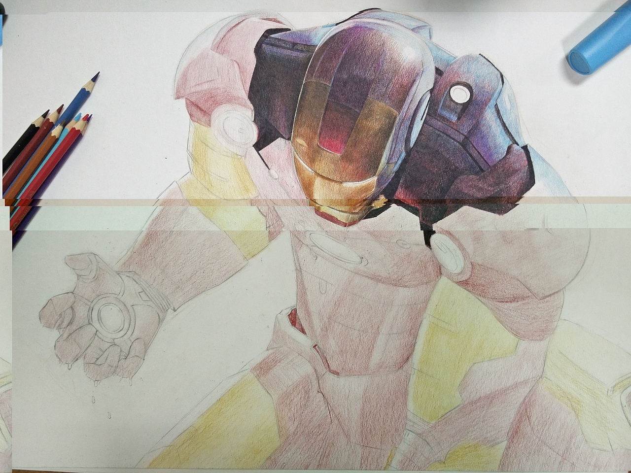 钢铁侠手绘详细过程