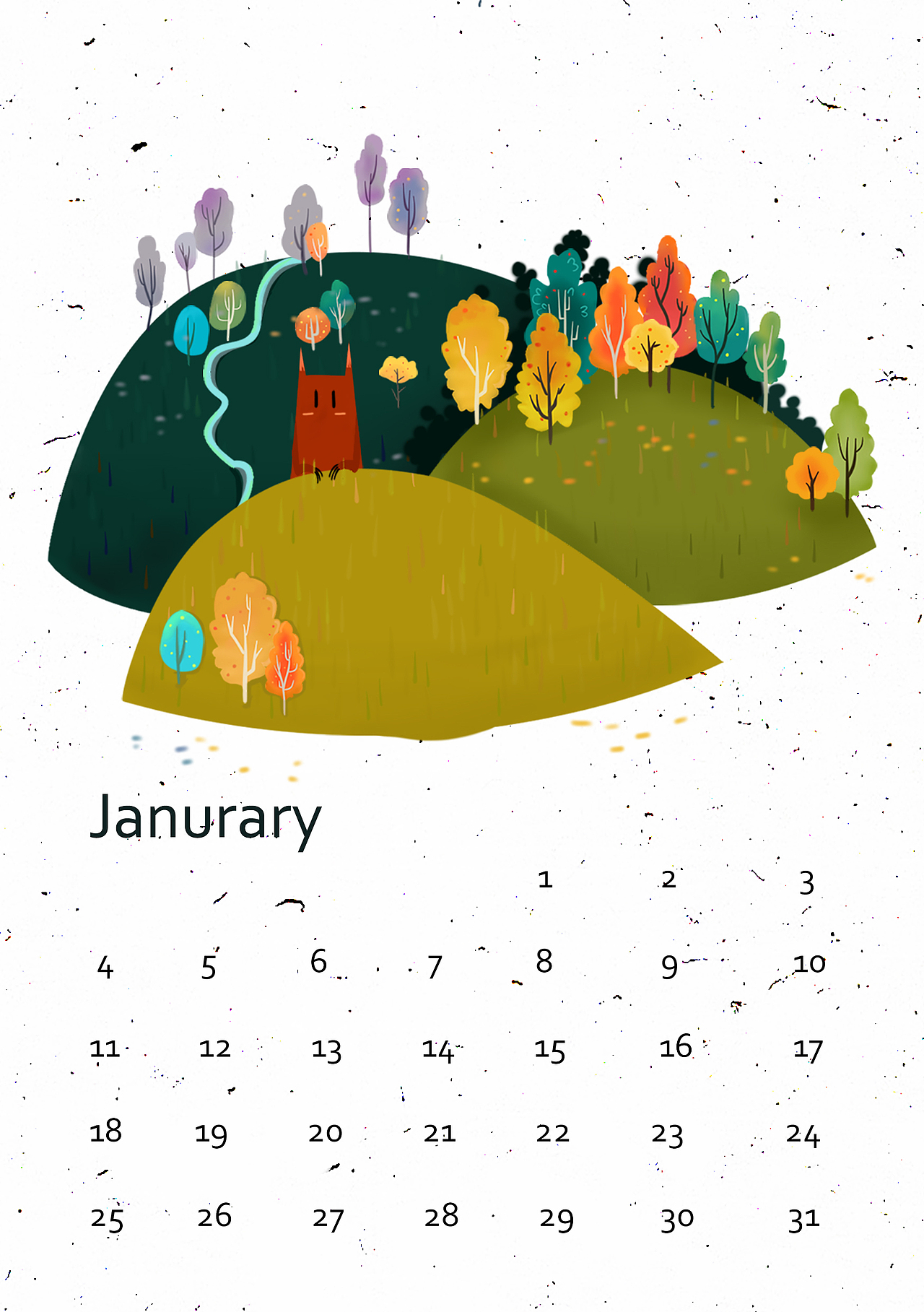 小怪插话日历台历（图ZNTAxODQ0MTI=） - 商业插画 - 站酷设计师MISSAMAZING原创素材 - 站酷ZCOOL