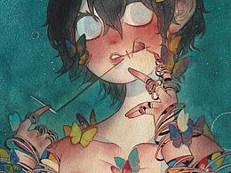 水彩插画
