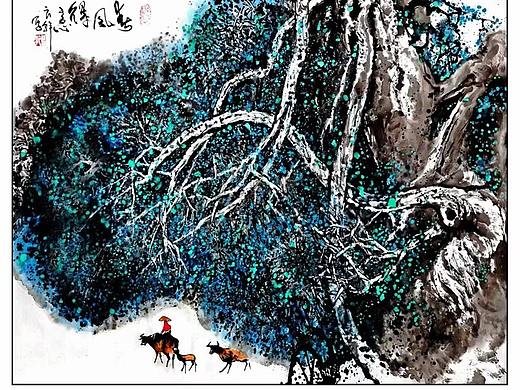 侗族画家谭良干国画作品欣赏