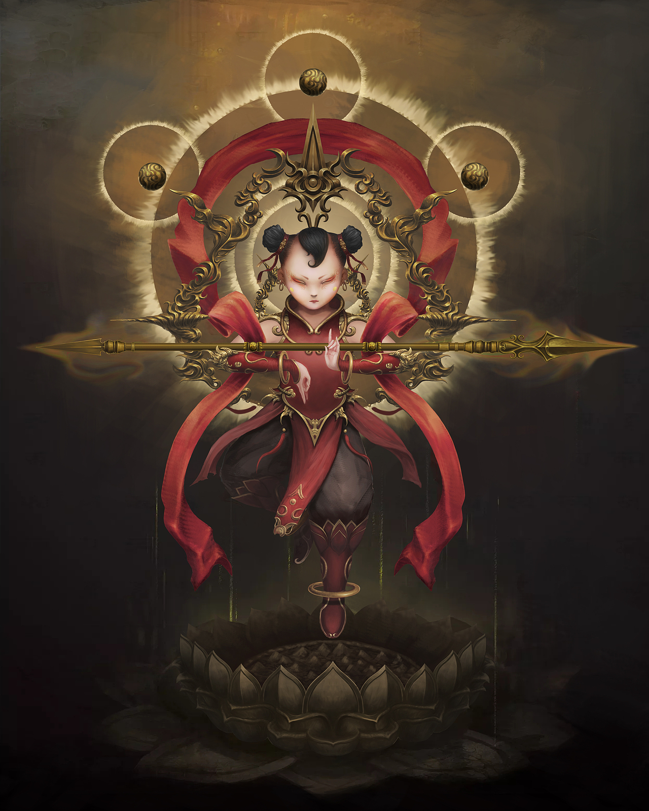 善财童子~（图ZMTA0MTE5NTI4） - 游戏原画 - 站酷设计师姬小闲原创素材 - 站酷ZCOOL