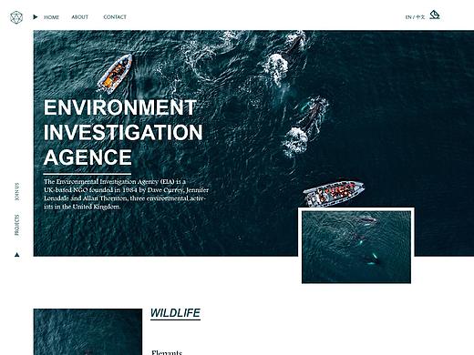 Environment Investigation Agency（个人主页-ZNDI5OTU0MDg=） - 其他网页 - 站酷设计师M3NG原创素材 - 站酷ZCOOL