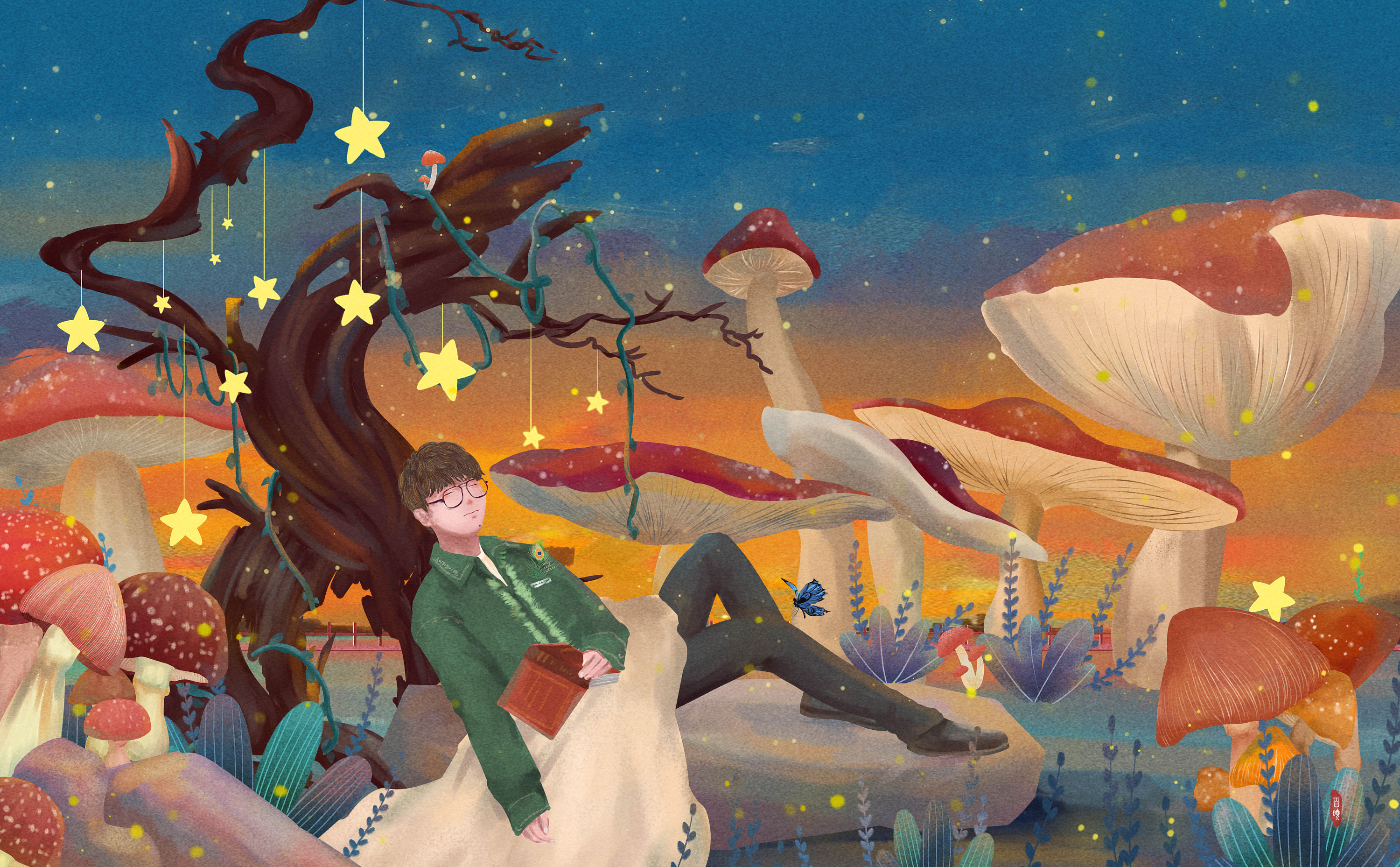 盛夏|插画|创作习作|田上长草 - 原创作品 - 站酷 (zcool)