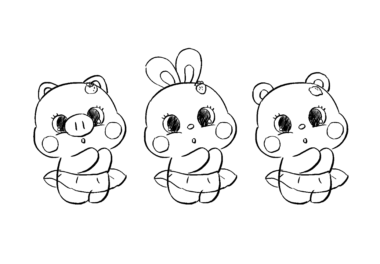 软体漫妮公仔-23cm