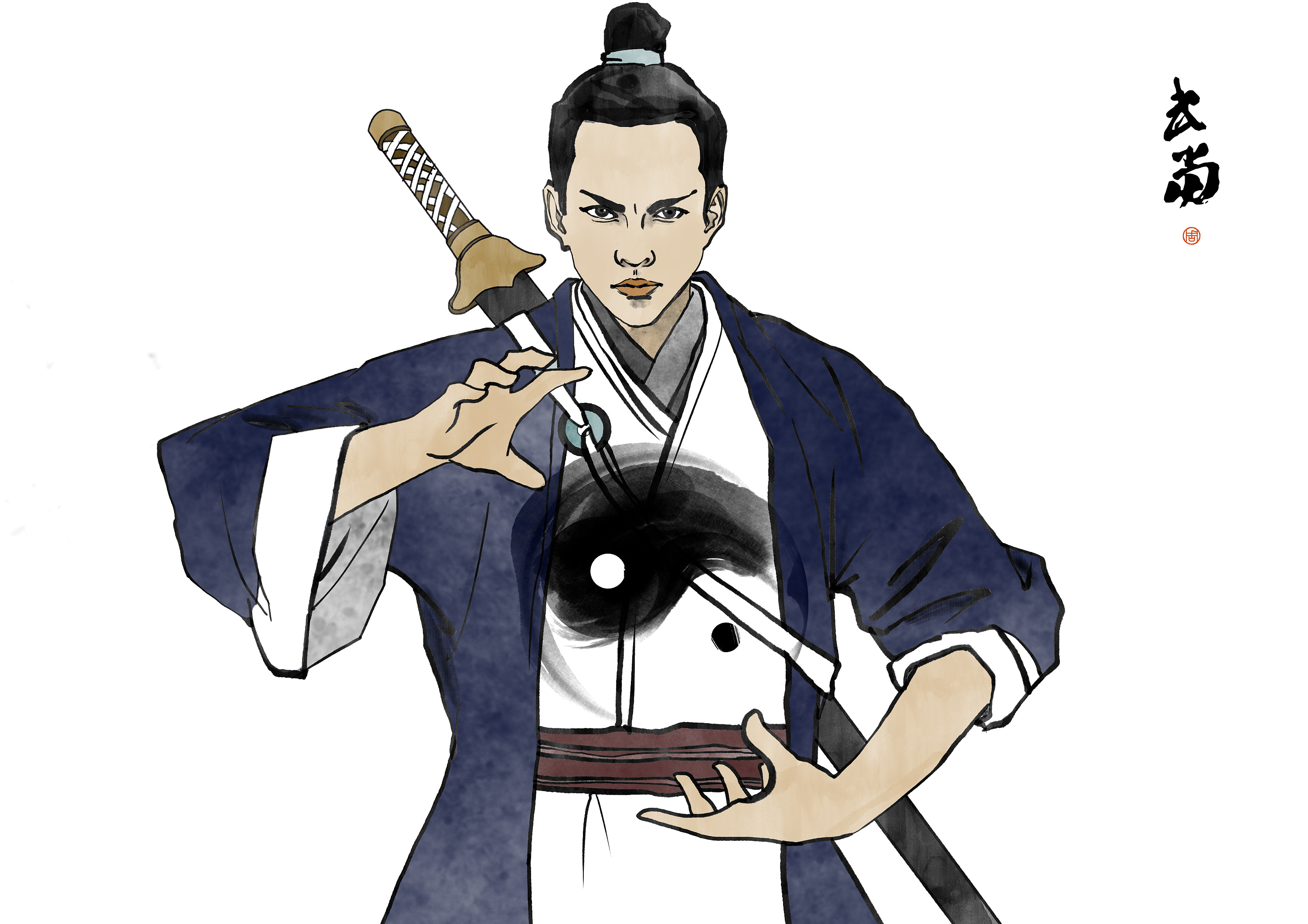 武当|插画|插画习作|翰墨圣君 - 原创作品 - 站酷 (zcool)