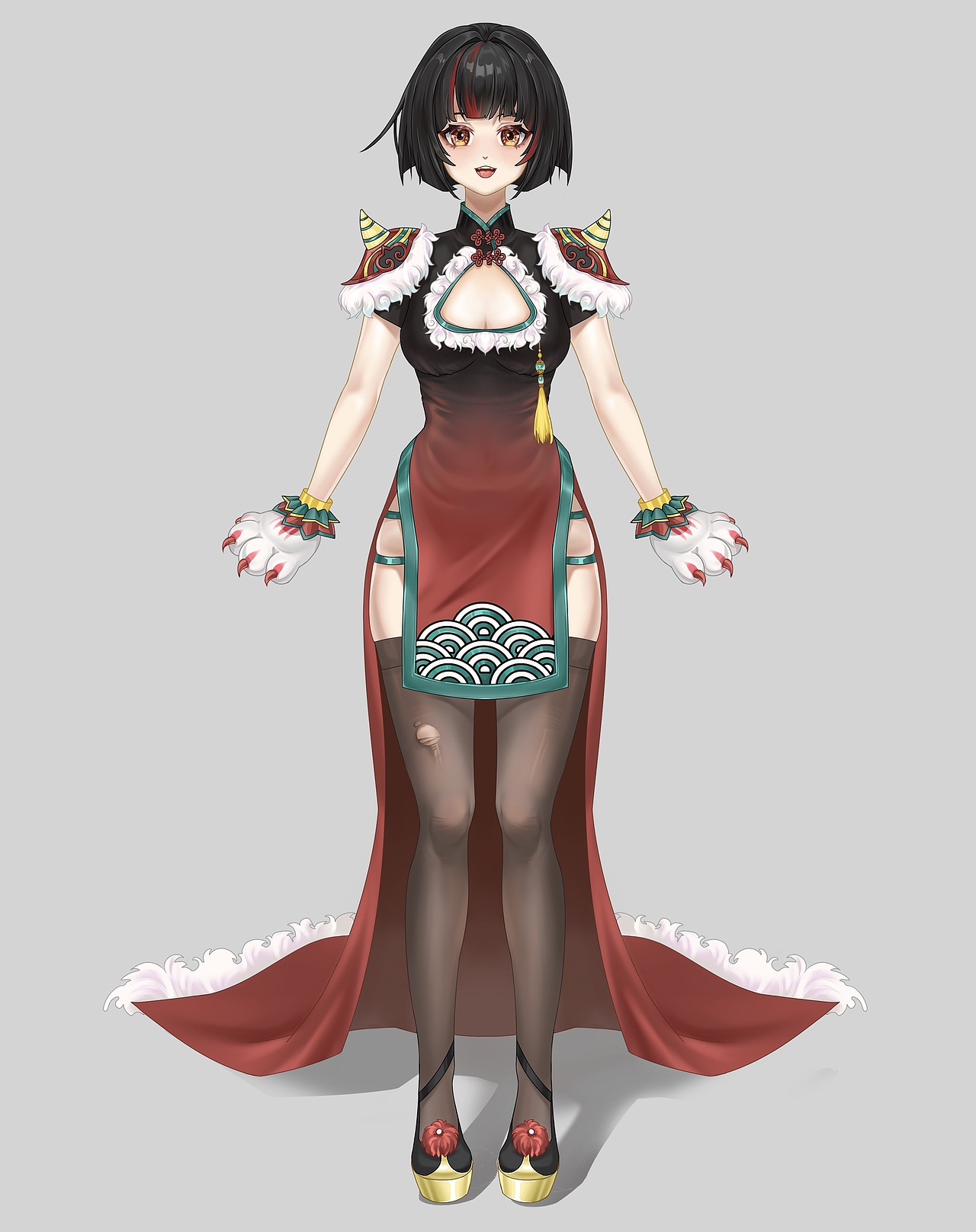 Live2d立绘一条龙虚拟主播皮套舞狮白菜