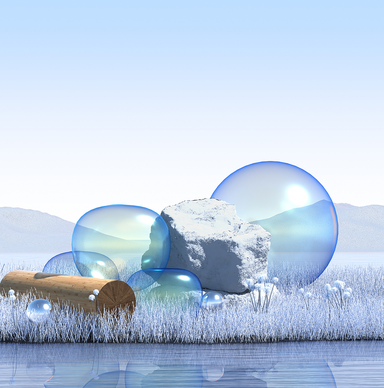 我的一个蓝牙耳机渲染作品