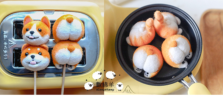 数绵羊羊毛毡猫狗串烧（图ZMTMxMjA5MDg4） - 其他手工艺 - 站酷设计师猫饭catfan原创素材 - 站酷ZCOOL