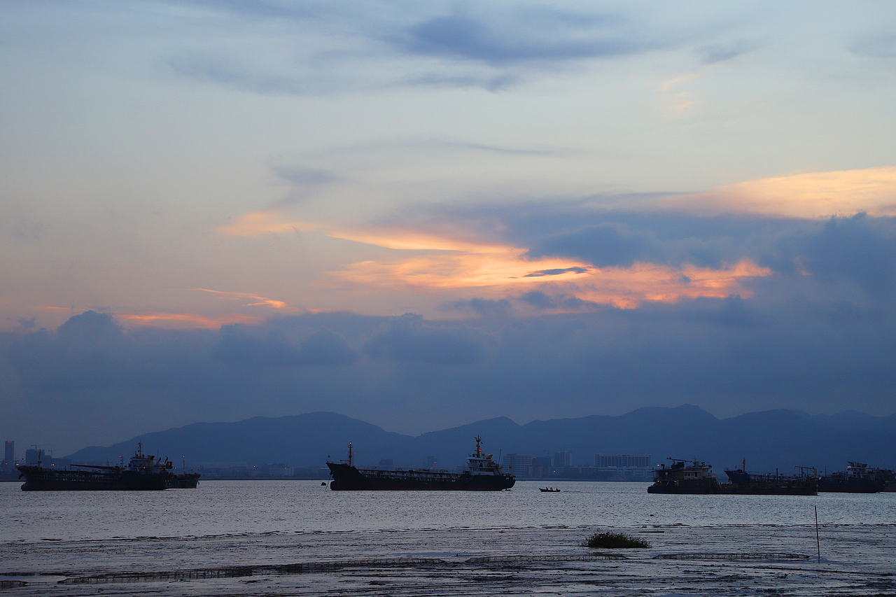 淇澳岛的晚霞（图ZMTE5OTI2Mzgw） - 风光摄影 - 站酷设计师taerdama原创素材 - 站酷ZCOOL