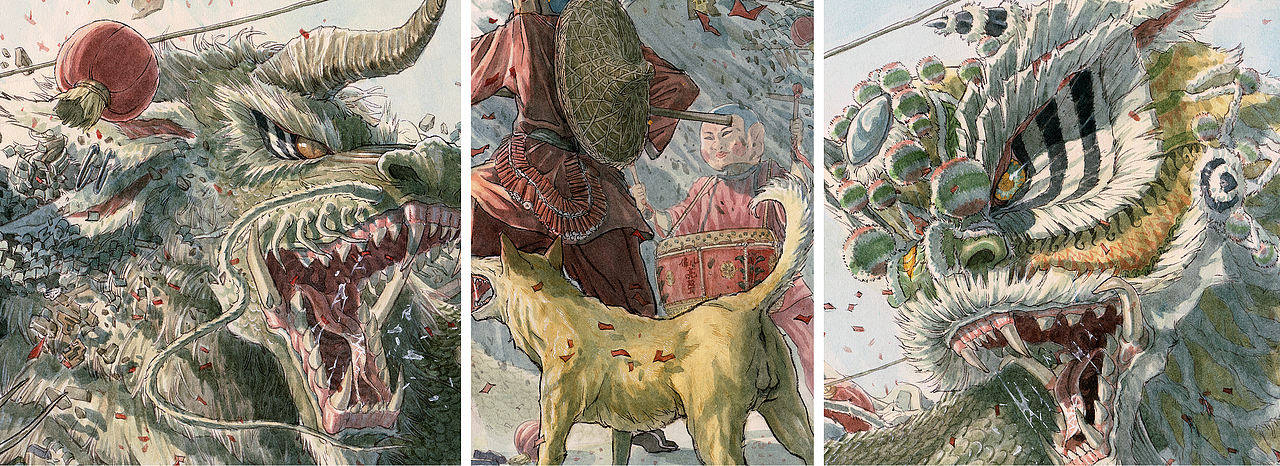 《醒魂》系列插画-醒狮起源(图ZMTgyMjAxNDAw) - 其他平面 - 站酷设计师何浩斌原创素材 - 站酷ZCOOL