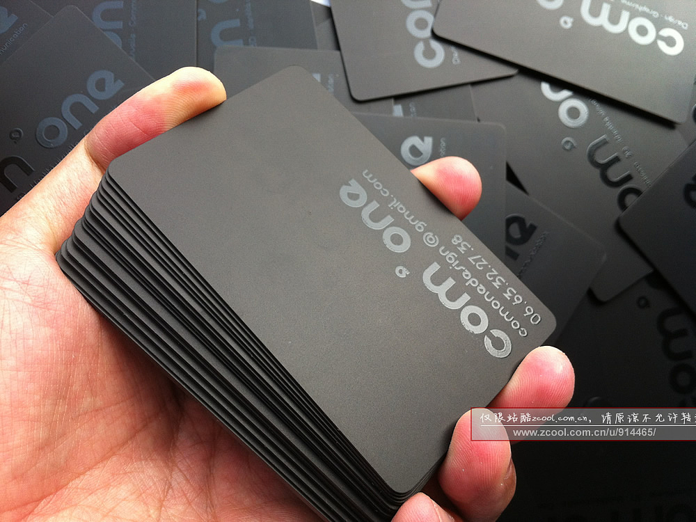 纯黑哑光透明uv艺术概念卡