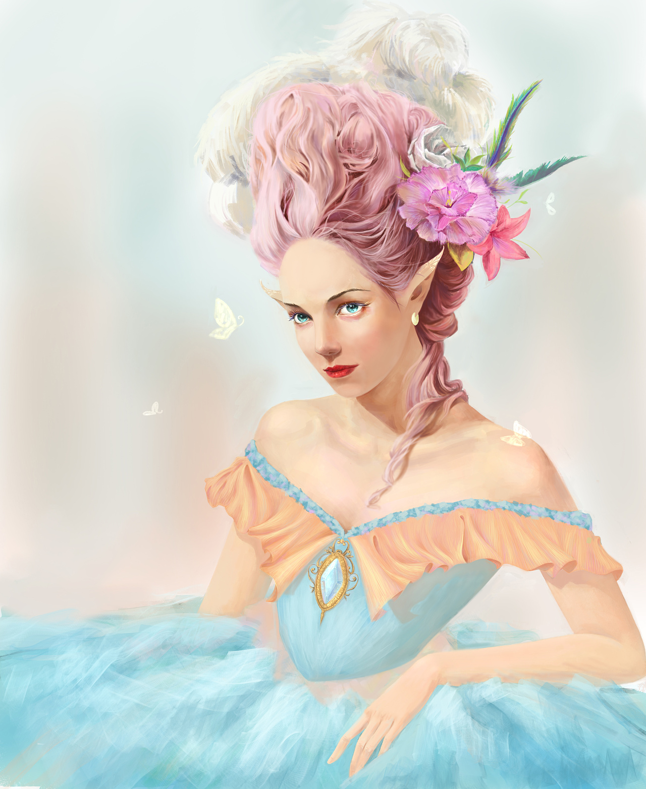 巴洛克精灵78|插画|创作习作|漂浮的ali - 原创作品 - 站酷 (zcool)