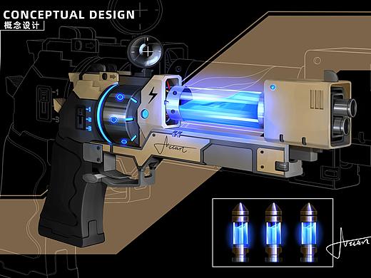 充能枪概念设计（个人主页-ZNTI3NzQ4NDg=） - 概念设定 - 站酷设计师北牧Mu原创素材 - 站酷ZCOOL