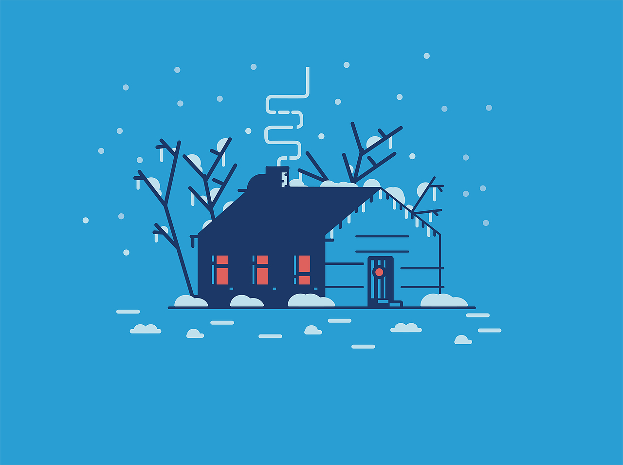 插画系列【冬雪】