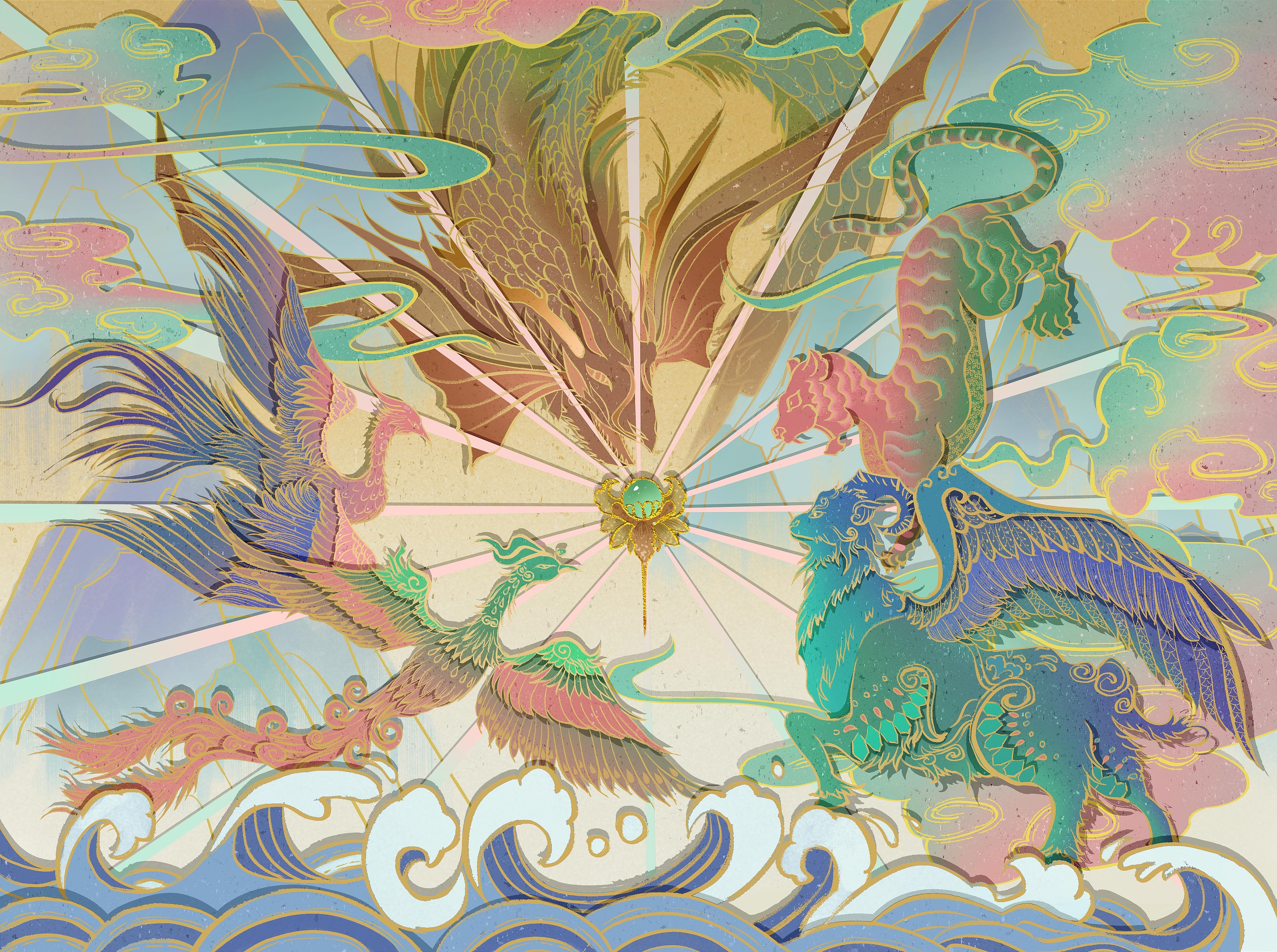 山海经神兽|插画|创作习作|别开腔自己人 - 原创作品 - 站酷 (zcool)