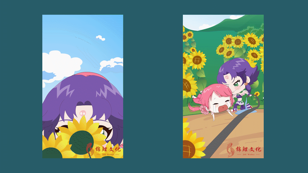 锦鲤文化:《桃夭夭之夏日戏水》