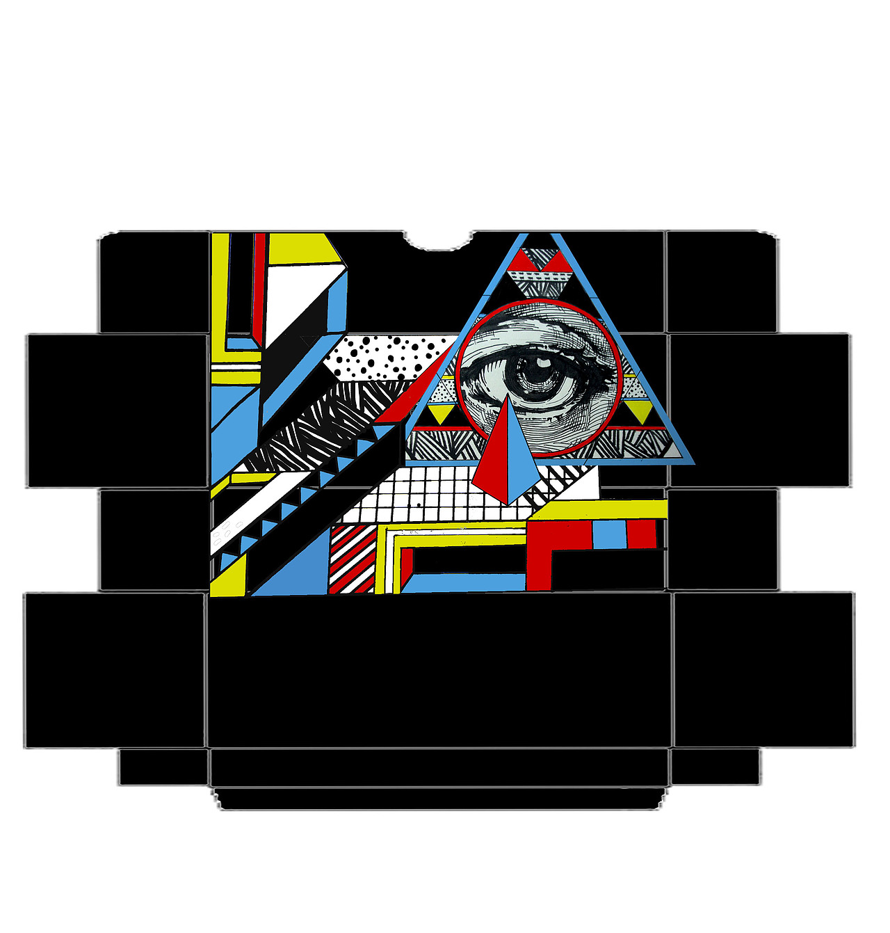 鞋盒,海报,纸袋关键词:眼睛,星空,几何,矛盾空间杭州/插画师/8年前