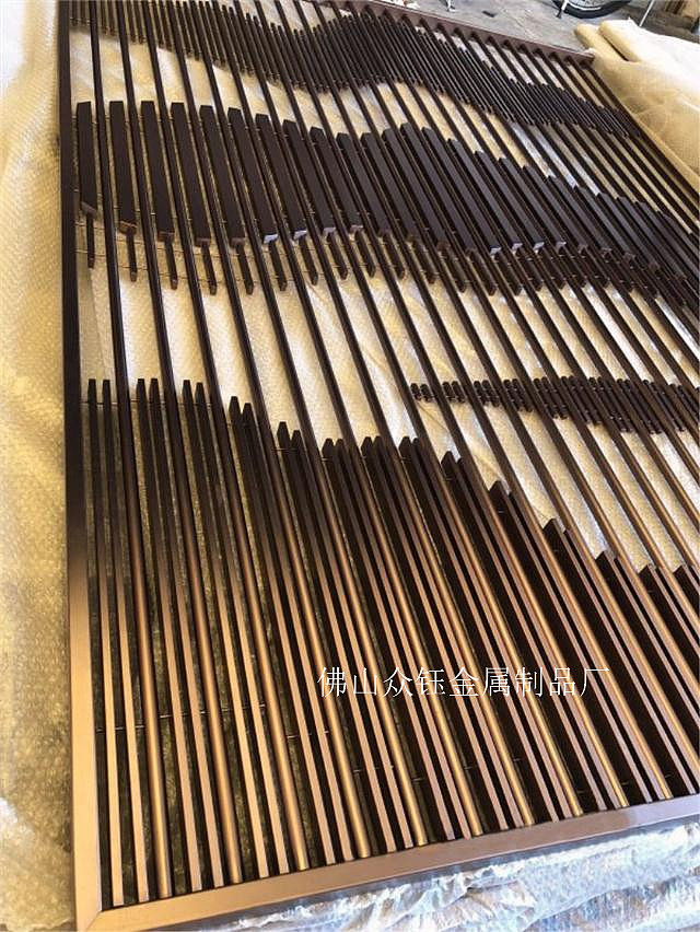 不锈钢双色仿古山峦屏风