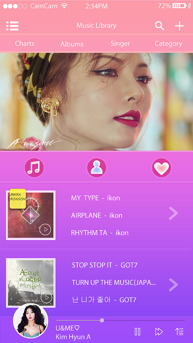 音乐app（图ZNjM5MTA1NjQ=） - APP界面 - 站酷设计师旧言虐心原创素材 - 站酷ZCOOL