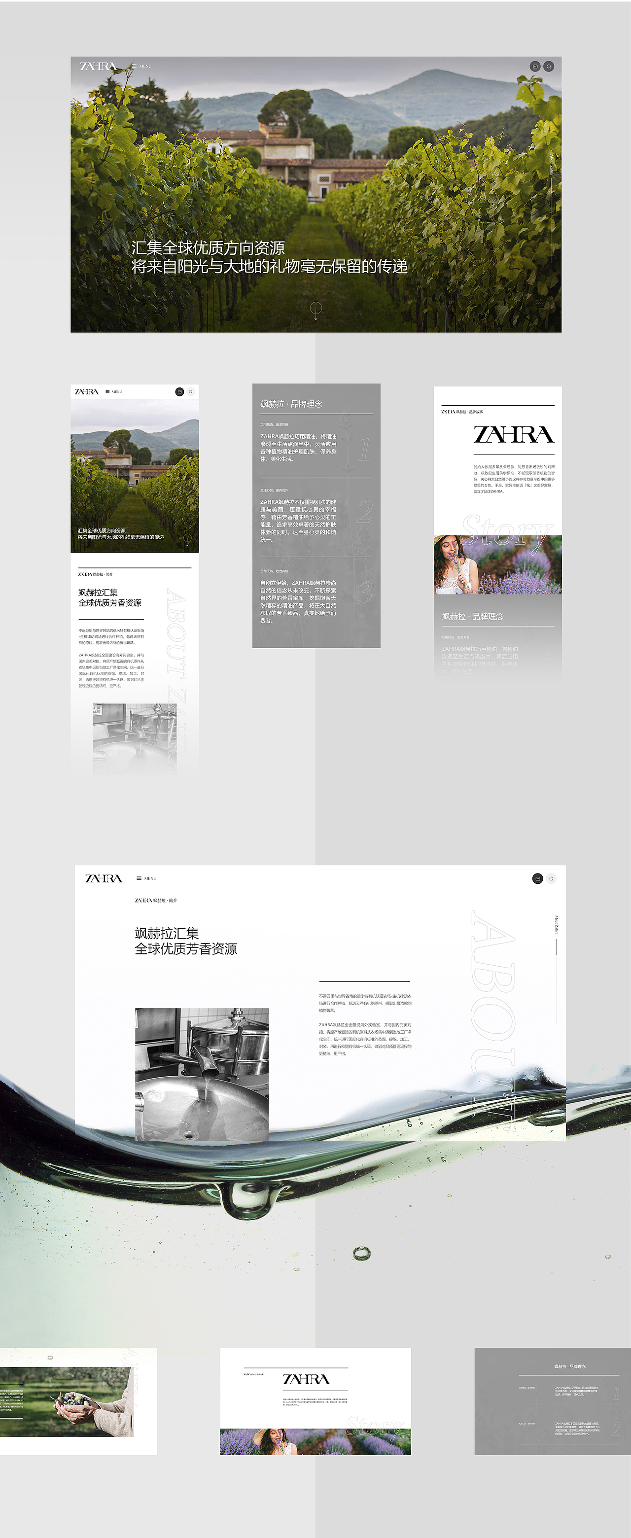 Zahra · 飒赫拉精油（图ZMjA3NzQ4ODA4） - 企业官网 - 站酷设计师应凡互动原创素材 - 站酷ZCOOL