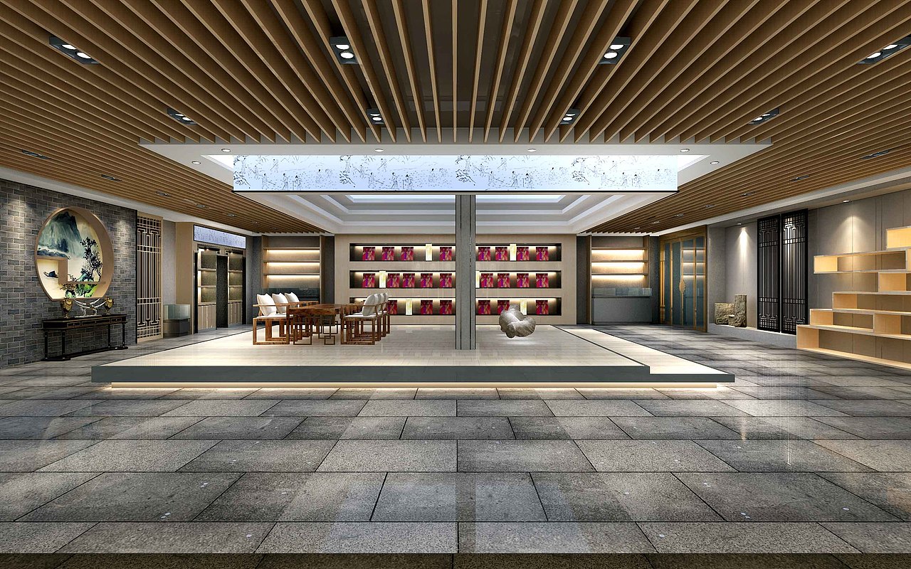 一九九二效果图-工装展厅