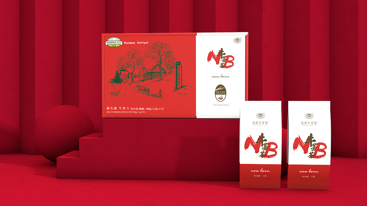 《乐恩》品牌升级—牛蒡系列包装（图ZMTk5NDI3NjY0） - 产品 - 站酷设计师IEDGKE原创素材 - 站酷ZCOOL