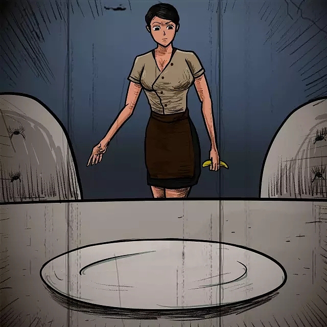 熊猫怪谈丨天花板上的女人（图ZNTIwMjI5MTY=） - 艺术插画 - 站酷设计师熊猫窝原创素材 - 站酷ZCOOL