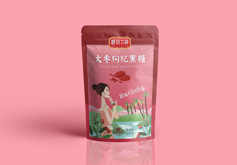 【糖朝女神】品牌包装设计-甜蜜生活好伴侣